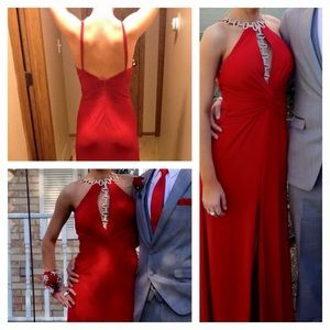 Gorgeous red prom dress